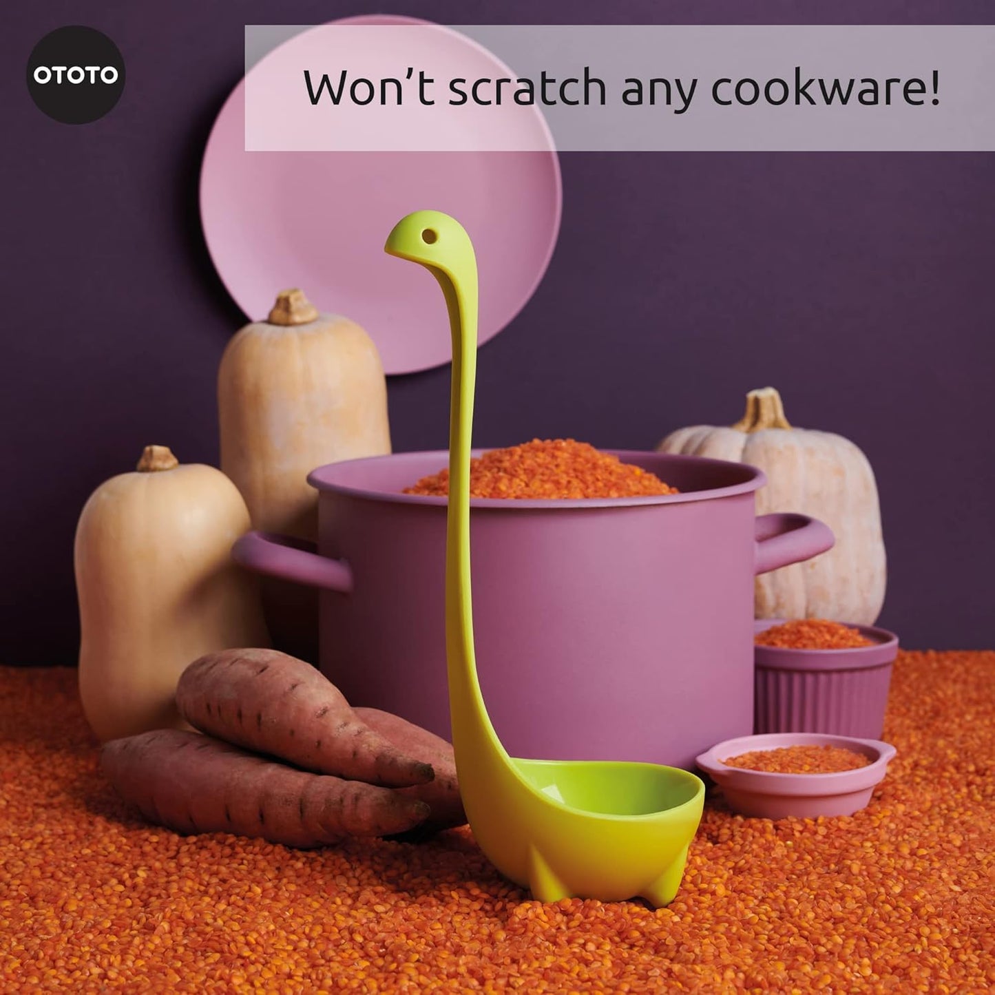 the Original Nessie Soup Ladle - Funny Kitchen Gadgets, Loch Ness Design, Cooking Gifts for Mom - Cute and Practical Kitchen Utensils - Unique Gifts for Women