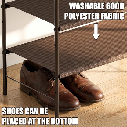 4-Tier Shoe Rack Storage Organizer, Bronze